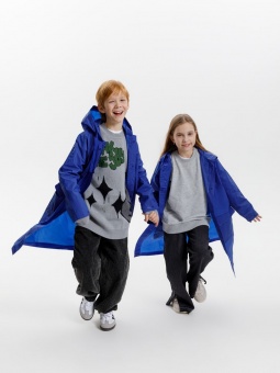 Дождевик детский RainDrop Kids, ярко-синий фото 