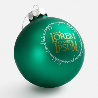 Елочный шар Finery Matt, 10 см, матовый зеленый фото 