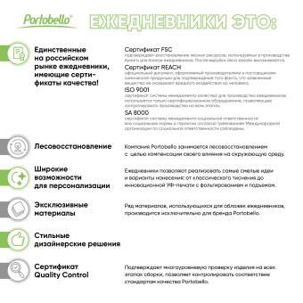 Ежедневник Latte soft touch недатированный, синий фото 