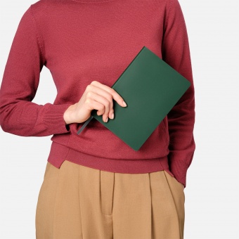Ежедневник Latte soft touch недатированный, зеленый фото 