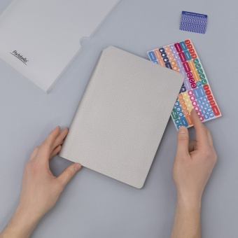 Ежедневник Molto недатированный, серебряный фото 