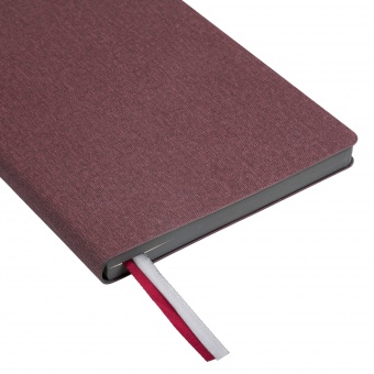 Ежедневник недатированный, Portobello Trend, TWEED, 145х210, 256 стр, бургунди фото 