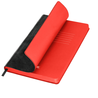 Ежедневник River side недатированный, черный/красный (без упаковки, без стикера) фото 