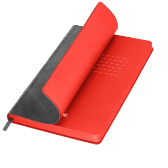 Ежедневник River side недатированный, серый/красный (без упаковки, без стикера) фото 