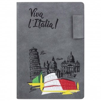 Ежедневник Teolo недатированный, серый фото 