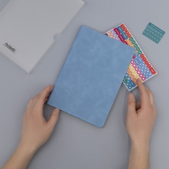 Ежедневник Verona недатированный, голубой фото 