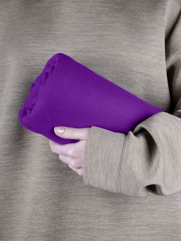Флисовый плед Warm&Peace, фиолетовый фото 