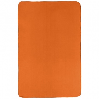 Флисовый плед Warm&Peace, оранжевый фото 