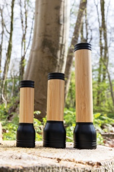 Фонарь Lucid из бамбука и переработанного пластика RCS, 1 Вт фото 
