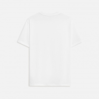 Футболка унисекс KRIS, 100% хлопок, 150 гр., белая (теплого оттенка) фото 