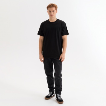 Футболка унисекс KRIS, 100% хлопок, 150 гр., черная фото 