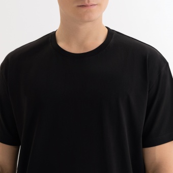 Футболка унисекс KRIS, 100% хлопок, 150 гр., черная фото 