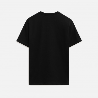 Футболка унисекс KRIS, 100% хлопок, 150 гр., черная фото 