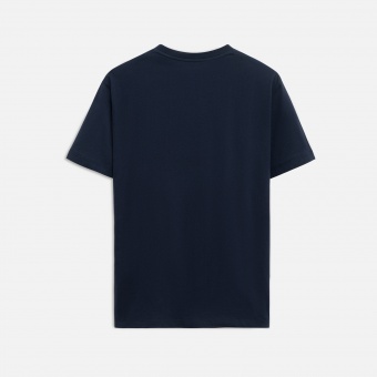 Футболка унисекс KRIS, 100% хлопок, 150 гр., темно-синяя, размер XS фото 