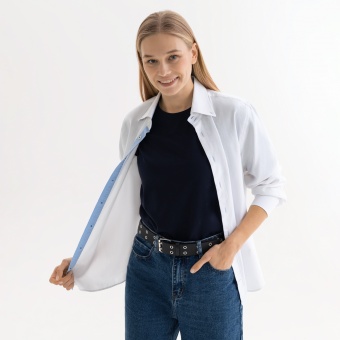 Футболка унисекс KRIS, 100% хлопок, 150 гр., темно-синяя, размер XS фото 