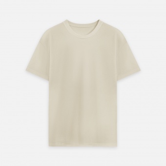 Футболка унисекс премиум AURA, 100% хлопок 200гр. бежевый, размер 3XL/4XL фото 