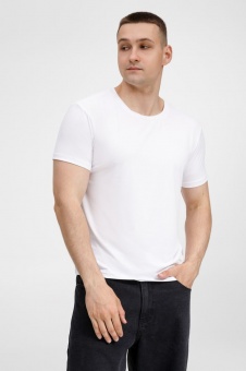 Футболка унисекс Senti, белая фото 9