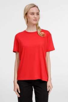 Футболка унисекс Senti, красная фото 11