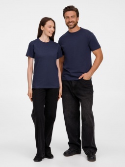 Футболка унисекс T-Bolka 180, темно-синяя фото 15