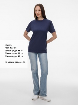 Футболка унисекс T-Bolka 180, темно-синяя фото 25