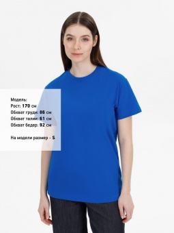 Футболка унисекс T-Bolka 180, ярко-синяя фото 22