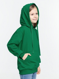 Худи детское Kirenga Kids 2.0, зеленое фото 4