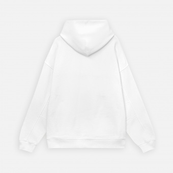 Худи оверсайз унисекс FUSION, белый, размер 3XL/4XL фото 