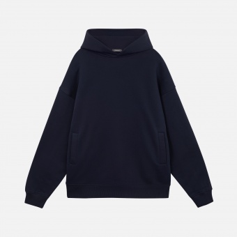 Худи оверсайз унисекс FUSION, темно-синий, размер XL/2XL фото 