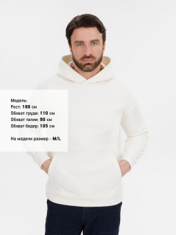 Худи оверсайз унисекс Snuggie, молочно-белое фото 
