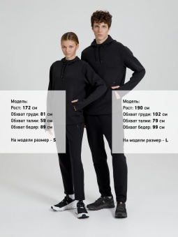 Худи унисекс Begi, черное фото 18