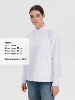Худи унисекс Morfiss, белое фото 