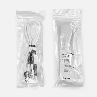 Кабель-ланьярд energyFlex Power Delivery 60 Вт, белый фото 