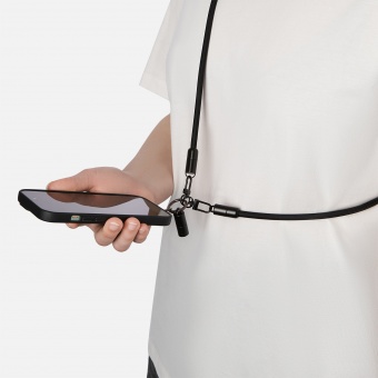 Кабель-ланьярд Voltrix, черный фото 