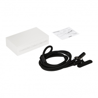 Кабель-ланьярд Voltrix, черный фото 