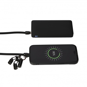 Кабель-ланьярд Voltrix, черный фото 