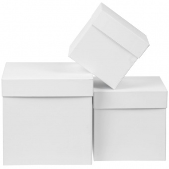 Коробка Cube, L, белая фото 