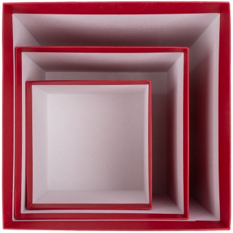 Коробка Cube, L, красная фото 