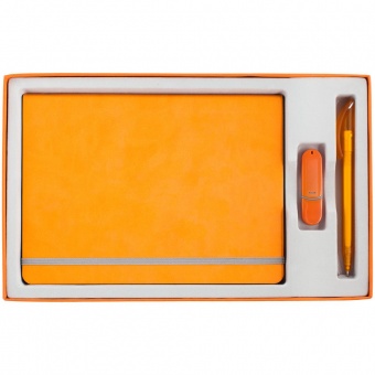 Коробка In Form под ежедневник, флешку, ручку, оранжевая фото 