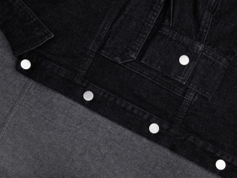 Куртка джинсовая O2, черная фото 4