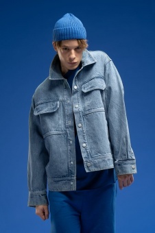 Куртка джинсовая O2, голубая фото 11