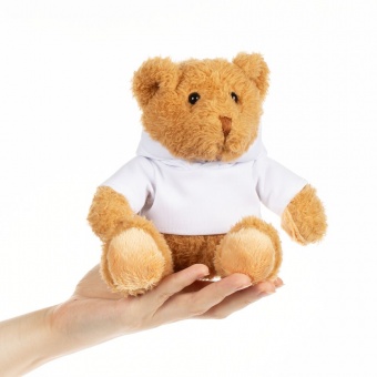 Мягкая игрушка «Мишка Cuddleton» в белом худи фото 