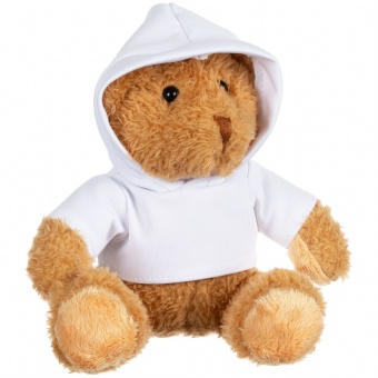Мягкая игрушка «Мишка Cuddleton» в белом худи фото 