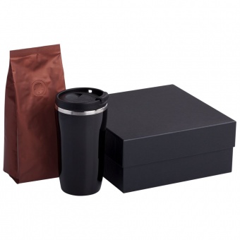 Набор Grain: термостакан и кофе, коричневый фото 