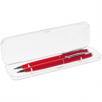 Набор Phrase: ручка и карандаш, красный фото 