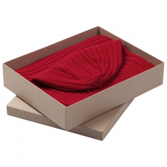 Набор Stripes: шарф и шапка, красный фото 