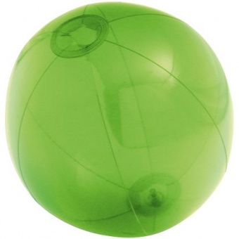 Надувной пляжный мяч Sun and Fun, полупрозрачный зеленый фото 