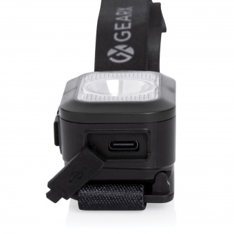 Налобный фонарь Gear X из переработанного пластика RCS, IPx4, COB и LED фото 