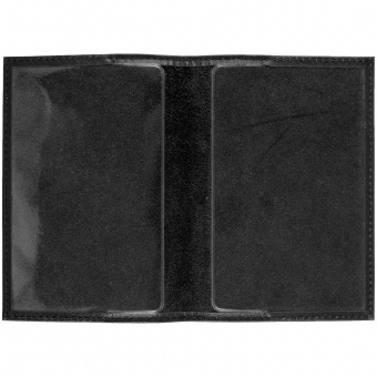 Обложка для паспорта Top, черная фото 