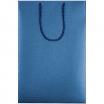 Пакет бумажный «Блеск», средний, синий фото 