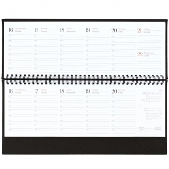 Планинг Sagrin, датированный, черный фото 